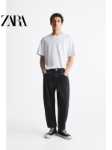 ZARA 남성 오버사이즈 나인 포인트 진 8727405 800의 그림