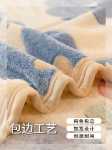 우유 플란넬 담요 침대 시트의 그림
