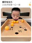 호흡 트레이너 구강 훈련 장비 몬테소리 교구 유아 블로우 볼 가정용 감각 장난감 블로우 박스의 그림