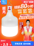LED 비상 조명 충전식 전구 정전 비상 조명 가정용 야외 슈퍼 밝은 캠핑 조명 야시장 포장 마차 조명의 그림