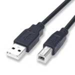프린터 케이블 USB 사각 포트의 그림